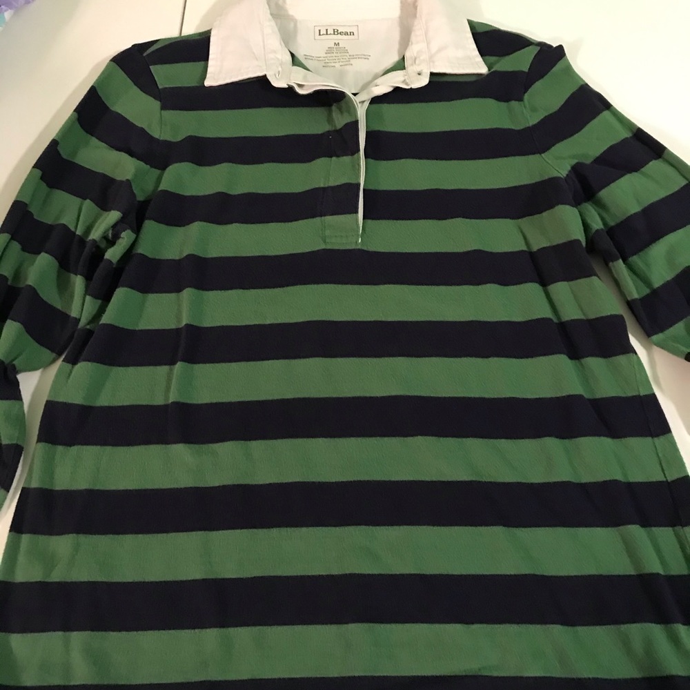 LL Bean Womens rugby shirt